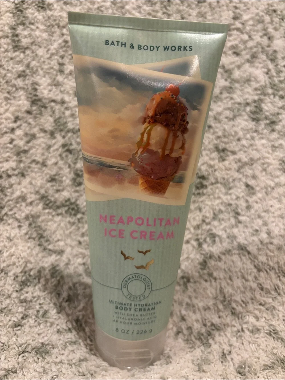 Bath & Body Works Scented Neapolitan Ice Cream Body Cream NWT 8oz